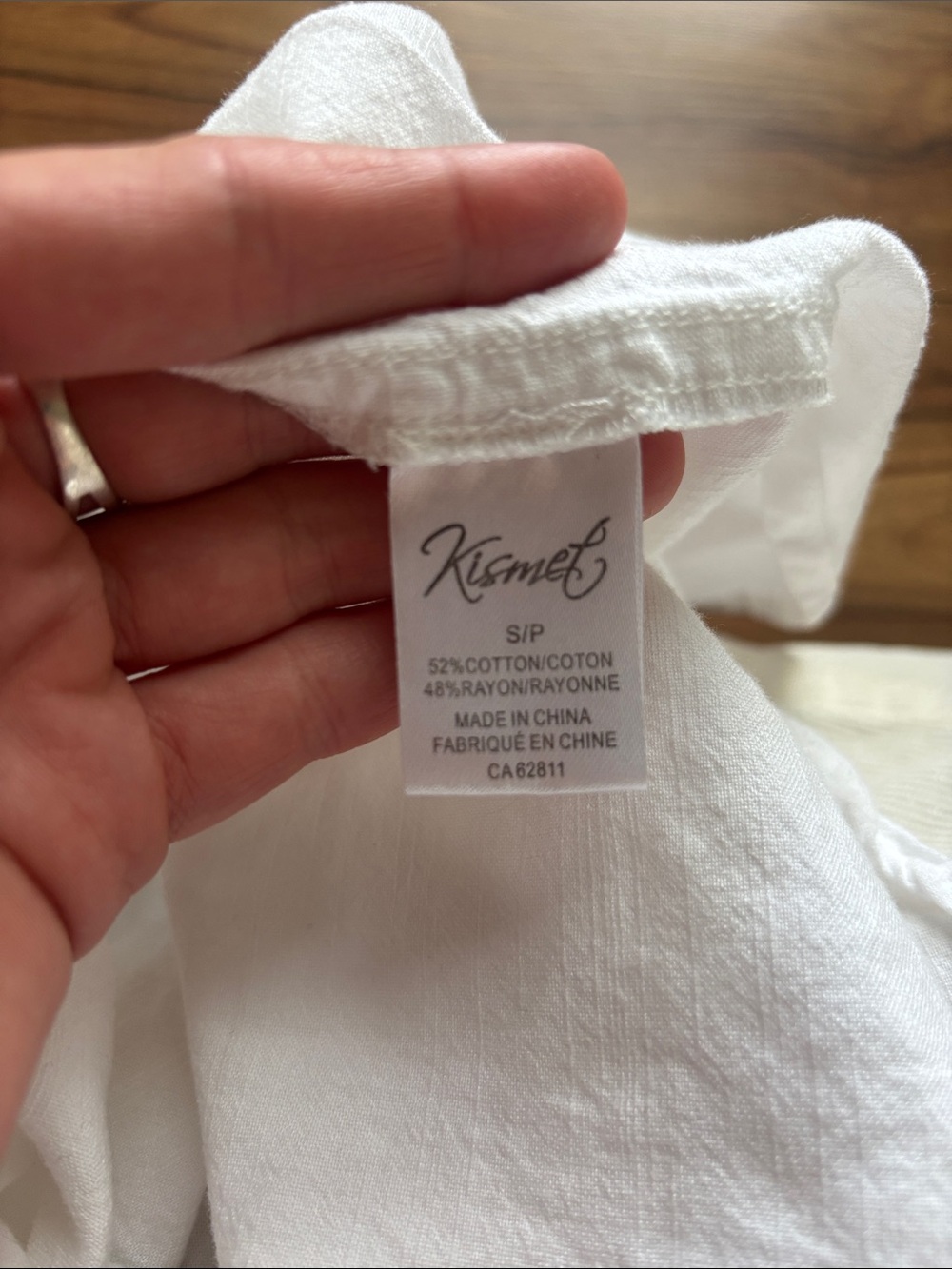 Kismet White Lightweight Linen Shirt - Picture 4 of 4